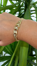 14K Gold Statement Chain Bracelet – 8.48 g