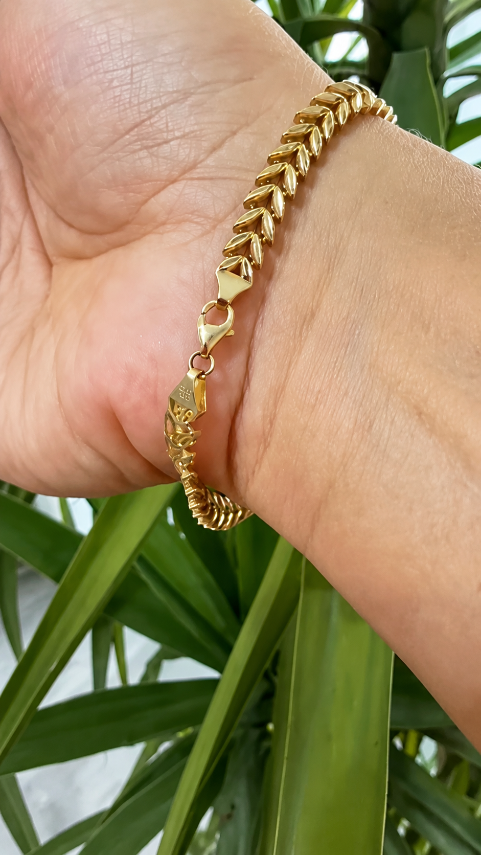 14K Gold Statement Chain Bracelet – 8.48 g