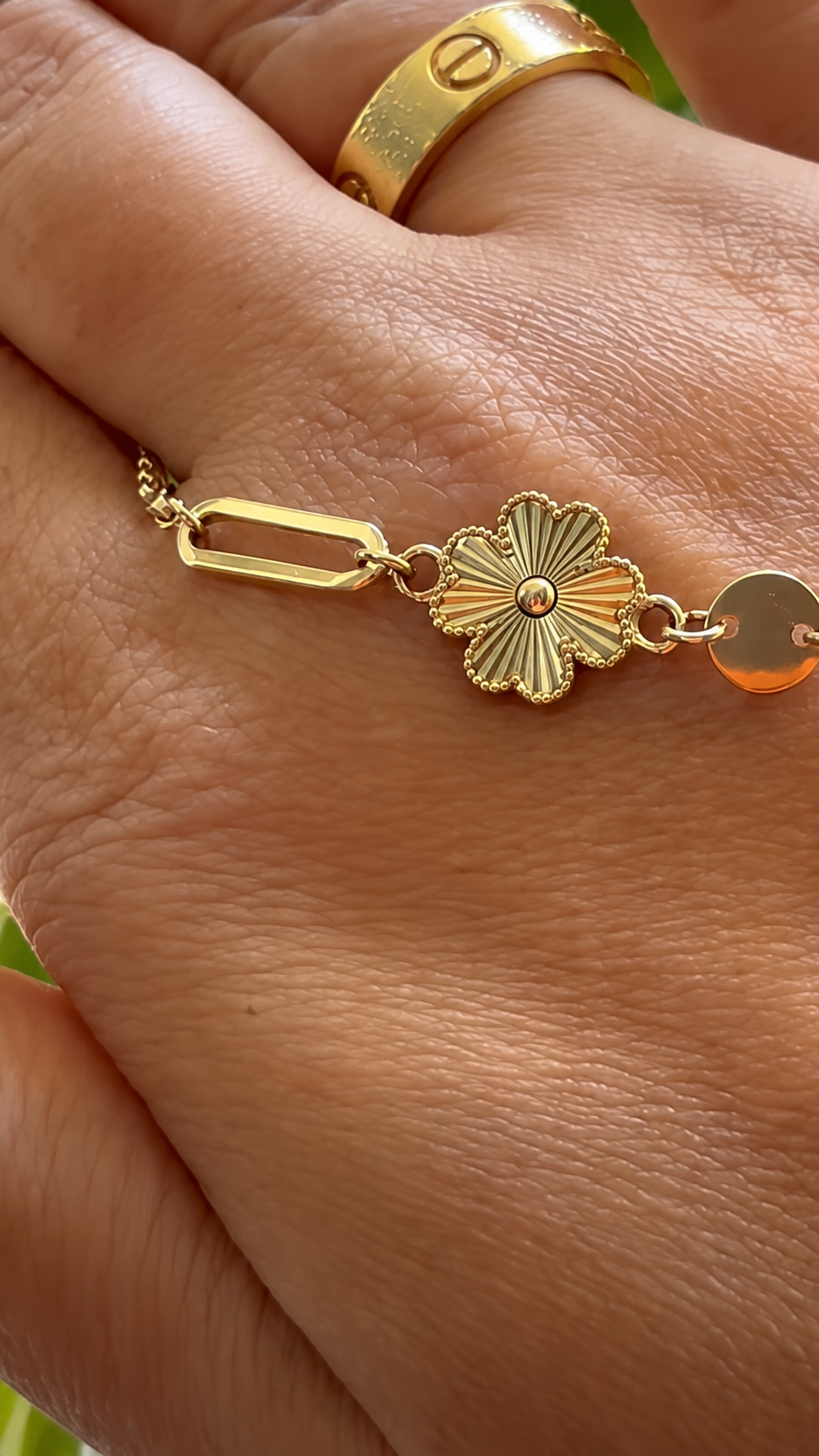 14K Gold Floral Bracelet – 2.47 g