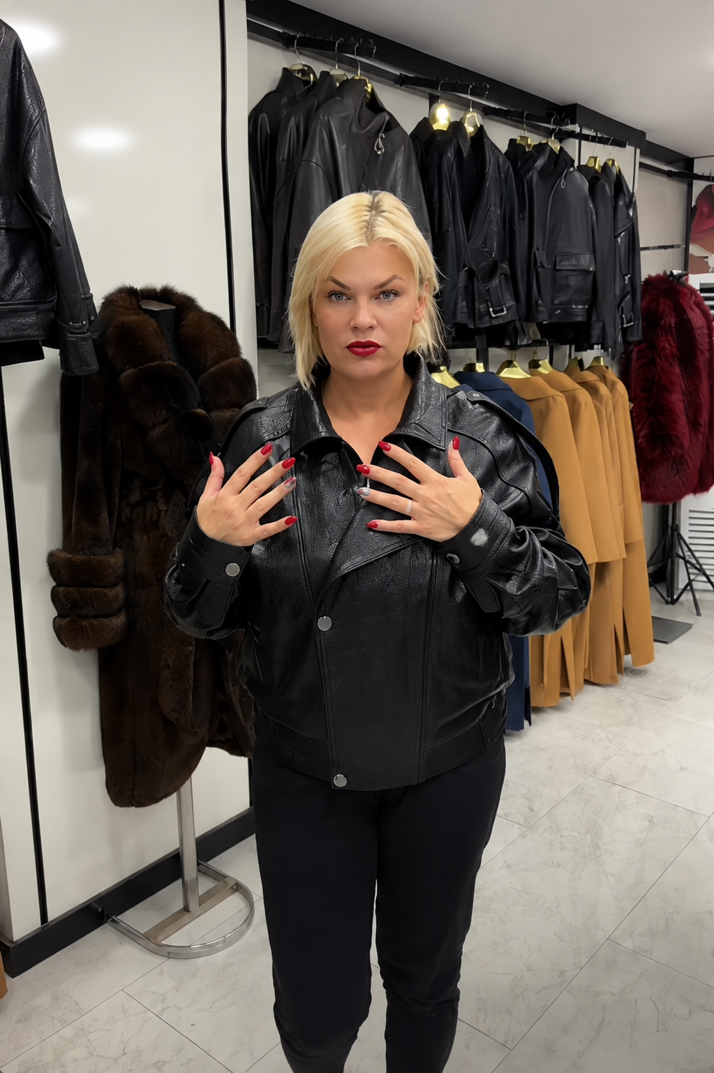 Black Genuine Leather Jacket
