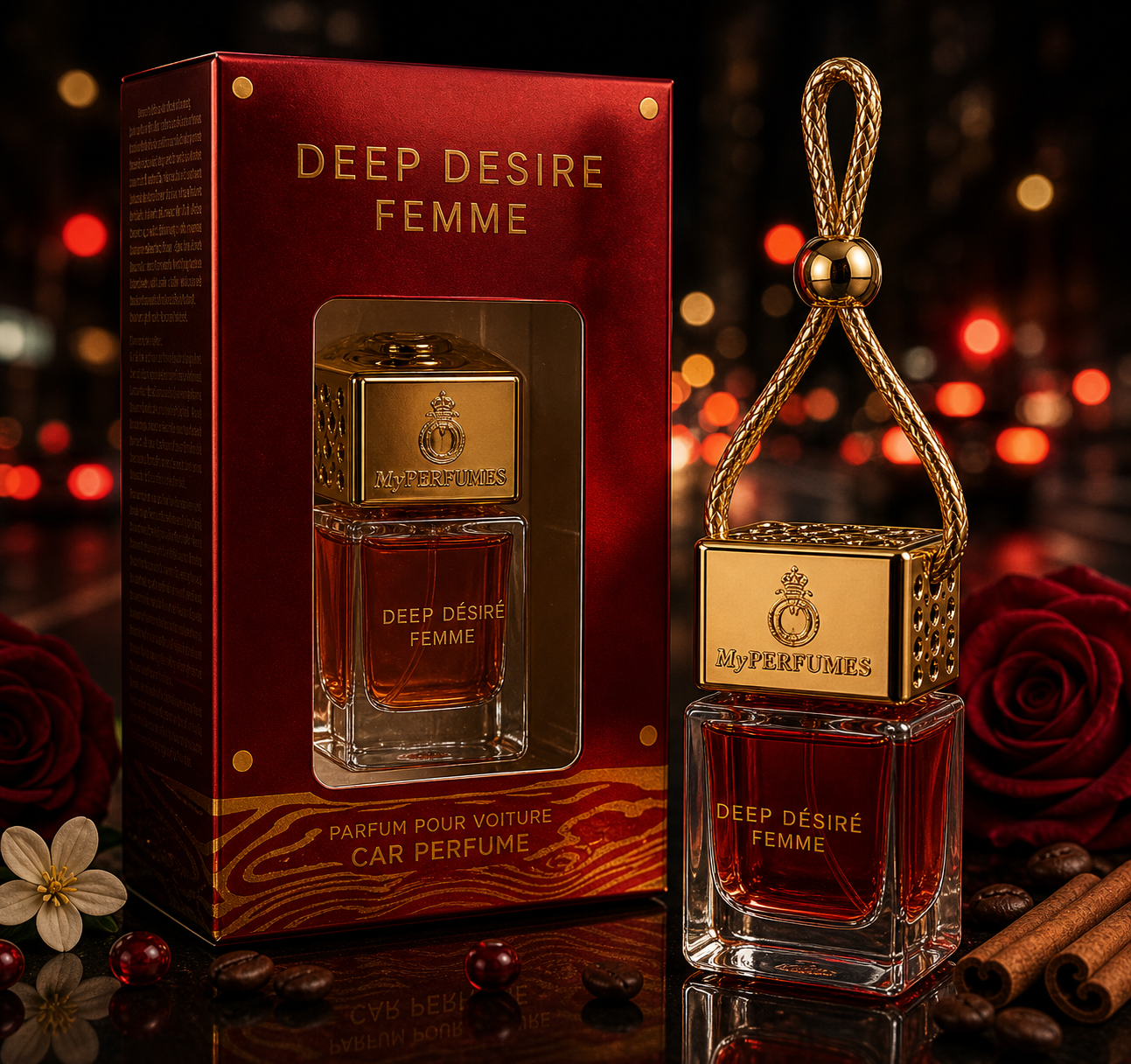 DEEP DESIRE FEMME Car Perfume 5ML – Hanging Air Freshener Diffuser